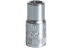 01030006 Stahlwille 40D 6mm 12-Point Socket, 1/4'' Square Drive
