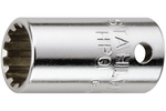 01011007 Stahlwille 40aSP 7/32'' SAE Spline-Drive Socket, 1/4'' Square Drive