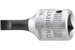 01280006 Stahlwille 41K Slotted Screwdriver Socket for 0.6 x 3.5mm Slotted Screws, 1/4'' Square Drive