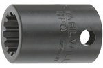 22410028 Stahlwille 45aPSP 7/16'' SAE Spline-Drive Socket, 3/8'' Square Drive