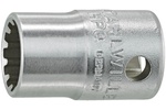 02011012 Stahlwille 45aSP 3/8'' SAE Spline-Drive Socket, 3/8'' Square Drive