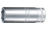 02130018 Stahlwille 4606 11/16'' / 18mm Long 6-Point Spark Plug Socket, 3/8'' Square Drive