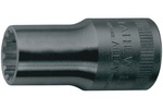 03013028 Stahlwille 50aPLSP 7/16'' SAE Long Spline-Drive Socket, 1/2'' Square Drive