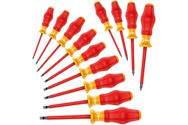05345211001 Wera 13 Piece 1160i/1162i/13 VDE Kraftform Comfort Safety Screwdriver Set