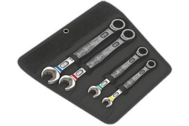 Wera 05073290001 6000 Joker 4 Piece Set of Ratcheting Combination Wrenches