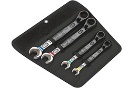 05020090001 Wera 6001 Joker Switch 4 Piece Set of Ratcheting Combination Wrenches
