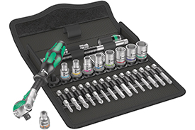05004019001 Wera 28 Pc. 8100 SA 9 1/4'' Zyklop Imperial Speed Ratchet Set