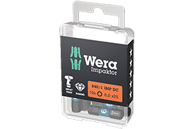 Wera 05057604001 840/1 IMP DC Impaktor 1/4'' Hex Socket Insert Bit