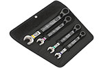 05020092001 Wera 6001 Joker Switch 4 Piece Set of Imperial Ratcheting Combination Wrenches